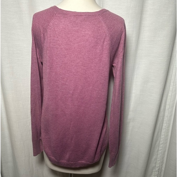 LOFT Long-Sleeve Plum Light-Weight Sweater - Picture 3 of 8